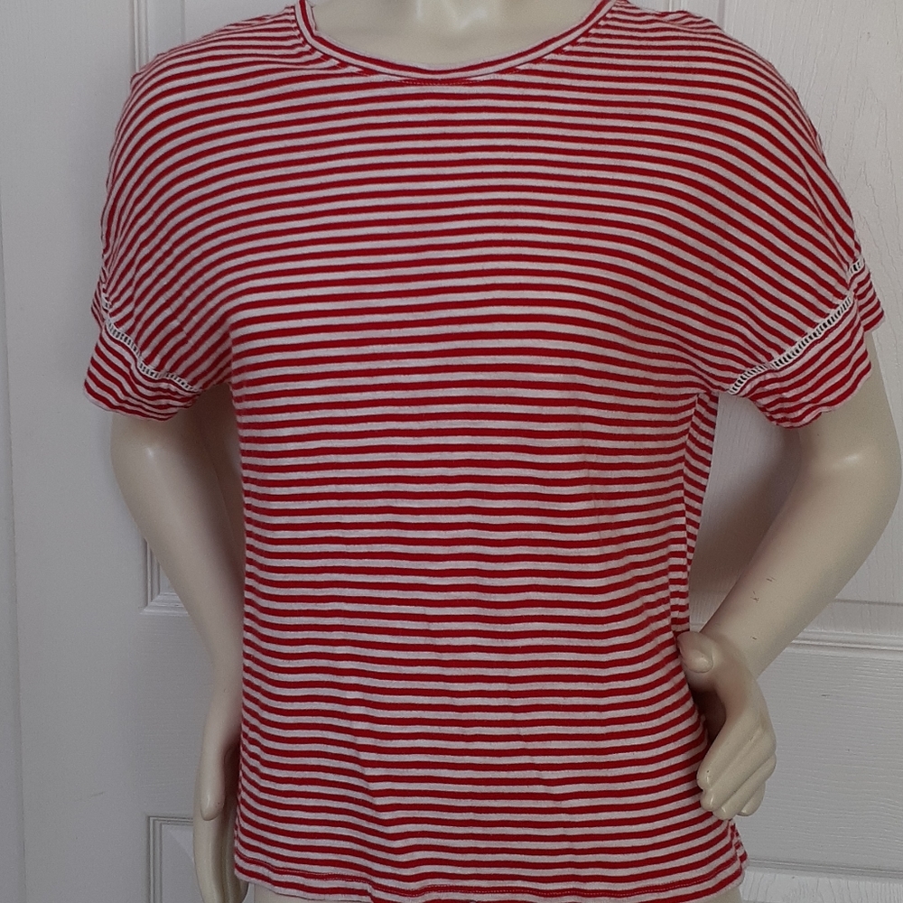 Striped dolman sleeve shirt